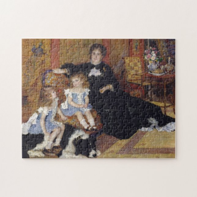 Frau Charpentier von Renoir Impressionist Painting Puzzle (Horizontal)