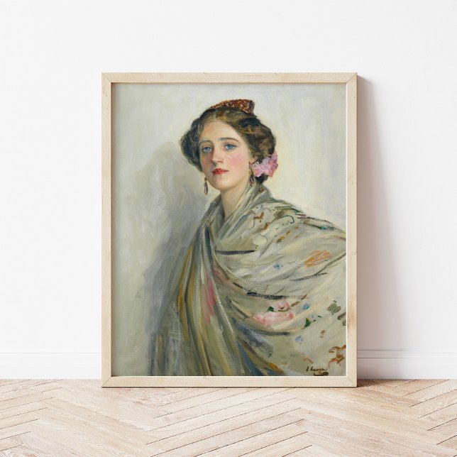 Frau Chowne, eine faire Spanierin | Sir John Laver Poster (Von Creator hochgeladen)