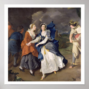 Frau Cibber (1714-66) als Cordelia, 1755 (Öl auf D Poster