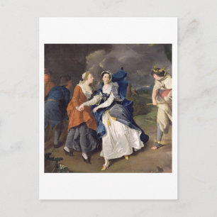 Frau Cibber (1714-66) als Cordelia, 1755 (Öl auf D Postkarte