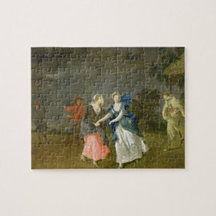 Frau Cibber als Cordelia, c.1755 (Öl auf Leinwand) Puzzle