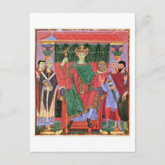 Frau Cim.4453 f.42r Heiliger Römischer Kaiser Otto Postkarte (Vorderseite)