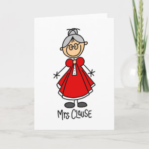 Frau Claus Card Feiertagskarte