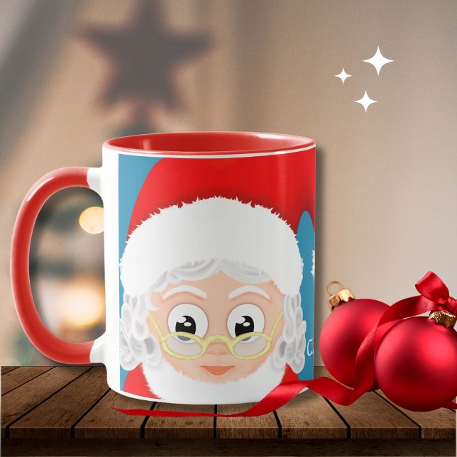 Frau Claus Custom Frory Weihnachten Kaffeetasse (Von Creator hochgeladen)