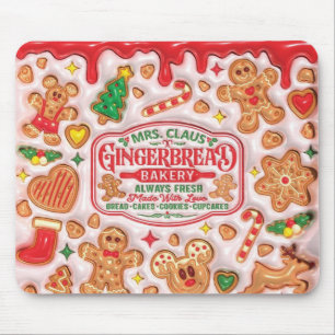 Frau Claus Gingerbread Bakery Co. Mousepad
