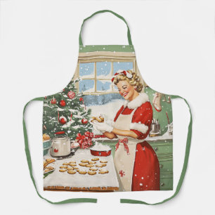 Frau Claus Holiday Baking Delight Schürze