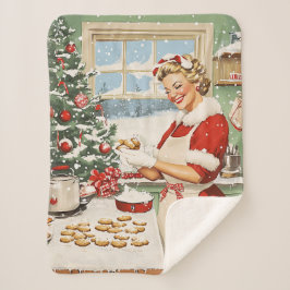 Frau Claus Holiday Baking Delight Sherpadecke