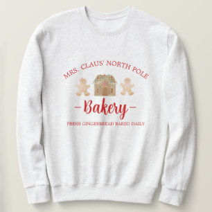Frau Claus North Pole Gingerbread Bäckerei Weihnac Sweatshirt