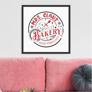 Frau Clause Bakery Bauernhof Leinwanddruck