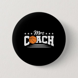 Frau Coach - Frau Bysketbyll Coach Button