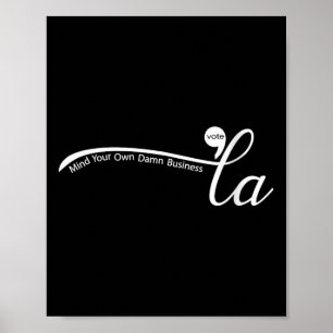 Frau Comma La Harris für den Präsidenten Poster