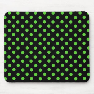 Frau Cookies Green Spot Polka Dot Mousepad
