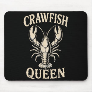 Frau Crawfish-Kochkrabben-Mutter-Meeresfrüchte-Fes Mousepad