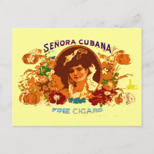 FRAU CUBANA POSTKARTE