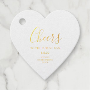 Frau Custom Bachelorette Foil für die Zukunft Geschenkanhänger