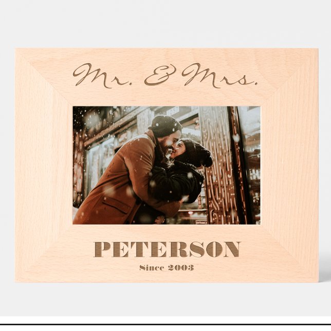 Frau Dates Custom Wood Picture Frames Geätzte Rahmen (Von Creator hochgeladen)