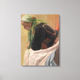 Frau Deep in Thought (von Oleksa Novakivskiy) Leinwanddruck