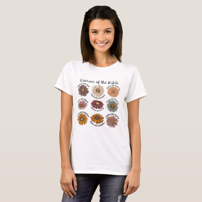 Frau der Bibel Boho Christin T-Shirt (Vorne ganz)