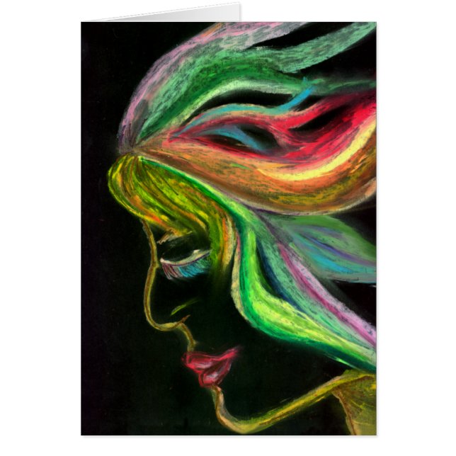 Frau der hellen Karte (Vorne)