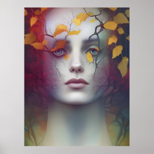 Frau der Natur Poster