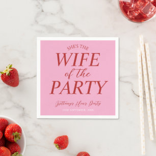 Frau der Party Pink Henne-Party Serviette