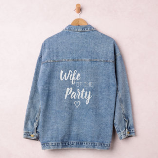 Frau der Partybraut Jeansjacke