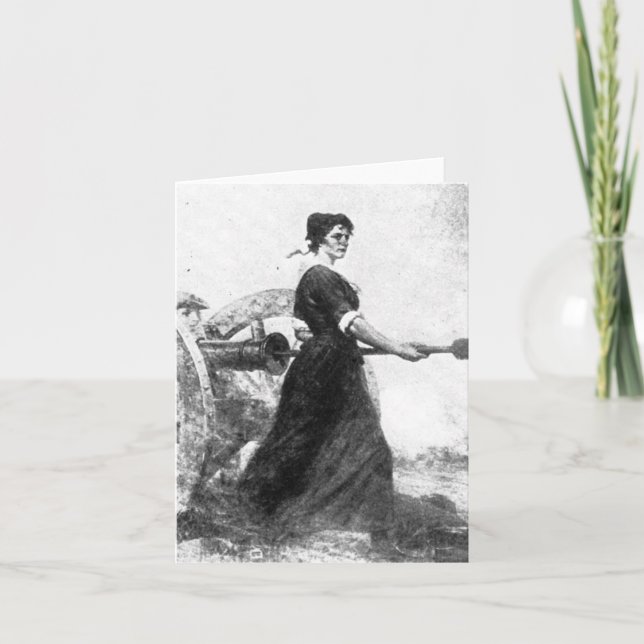Frau der Revolution Dankeskarte (Vorderseite)