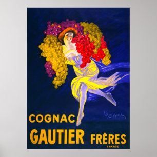 Frau der Trauben Poster