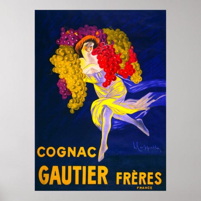 Frau der Trauben Poster (Vorne)