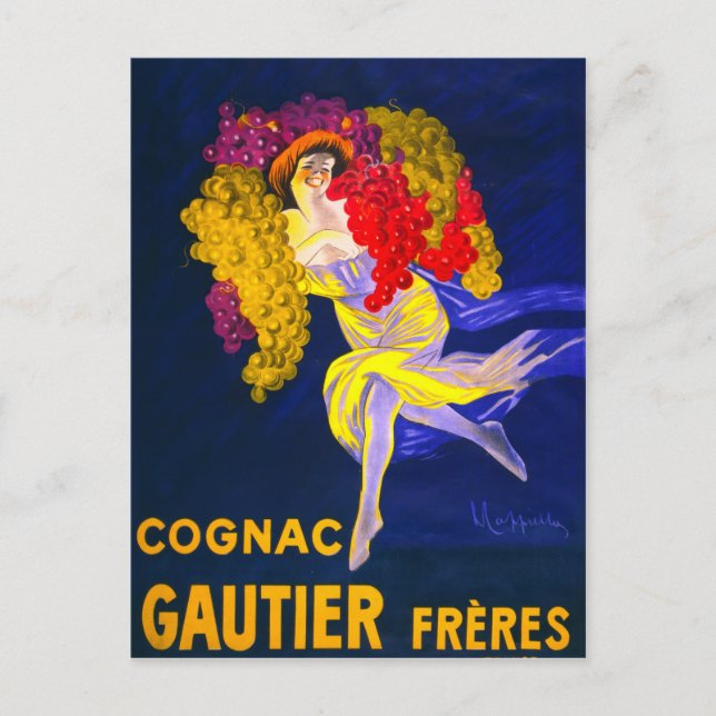 Frau der Trauben Postkarte (Vorderseite)