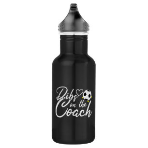 Frau des Fußballtrainers beansprucht den Trainer f Edelstahlflasche