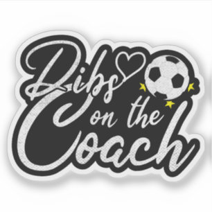 Frau des Fußballtrainers hat Vorrang auf den Train Aufkleber