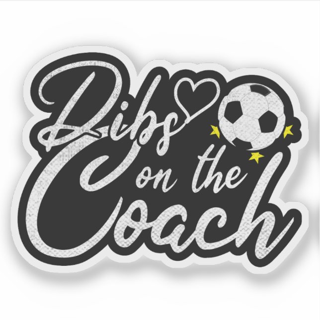 Frau des Fußballtrainers hat Vorrang auf den Train Aufkleber (Vorderseite)