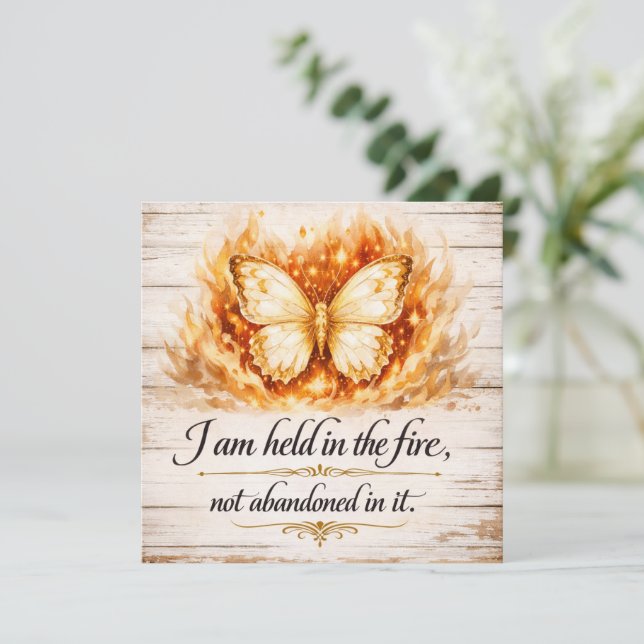 Frau des Glaubens und des Feuers, ich werde im Feu (Stehend Vorderseite)