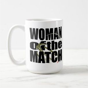Frau des Matches Tasse