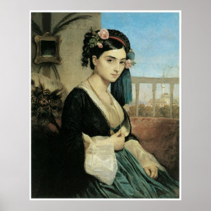 Frau des Orients, 1840 Charles Gleyre Poster