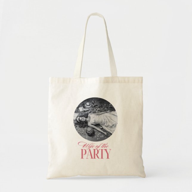 Frau des Party Designs | Brautparty Tragetasche (Vorne)