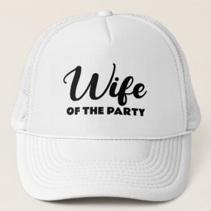 Frau des Partyhuts Truckerkappe
