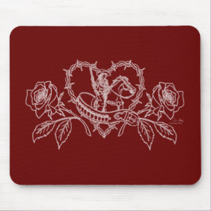 Frau des WestMousepad Mousepad