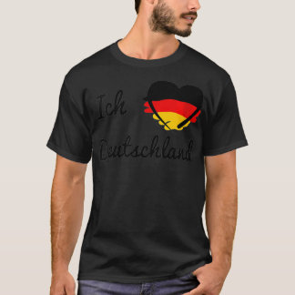 Frau Deutsche Flagge Ich Liebe Deutschland Ich Lie T-Shirt