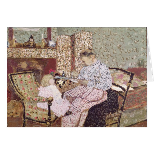Frau, die ein Kind, 1901 füttert (Vorderseite (Horizontal))