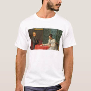 Frau, die einen Brief schreibt T-Shirt