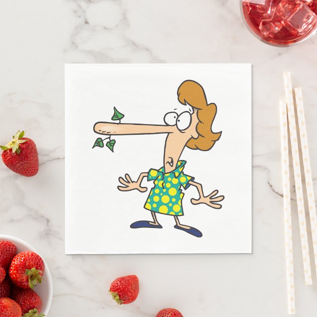 Frau, die erzählt hat, serviette (Von Creator hochgeladen)
