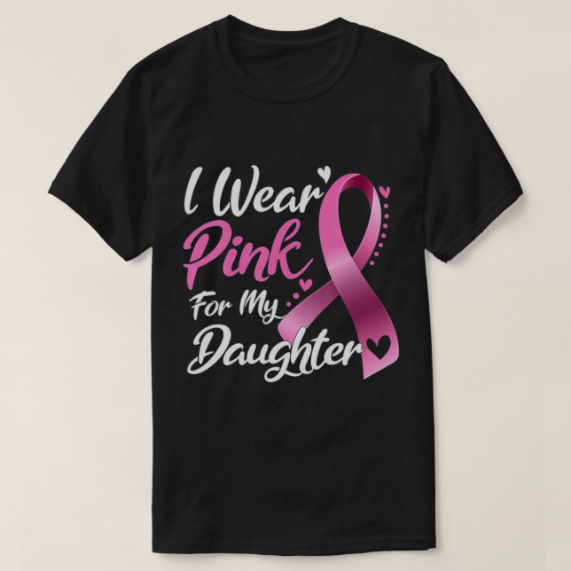 Frau, die ich für meine Tochter pink trage T-Shirt (Design vorne)