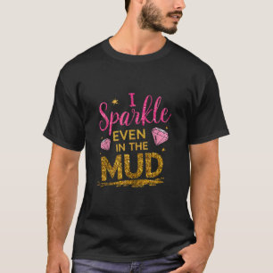 Frau, die ich selbst im Mud Run Team spalte, Prinz T-Shirt