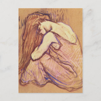 Frau, die ihr Haar von Henri de Toulouse-Lautre be Postkarte