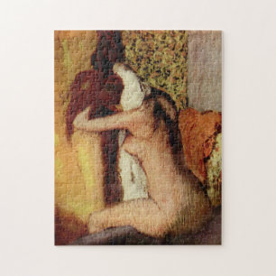 Frau, die ihr Nacken von Edgar Degas trotzt Puzzle