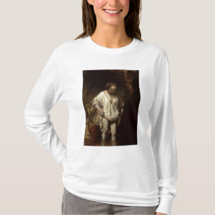 Frau, die in einem Strom, 1654 badet T-Shirt