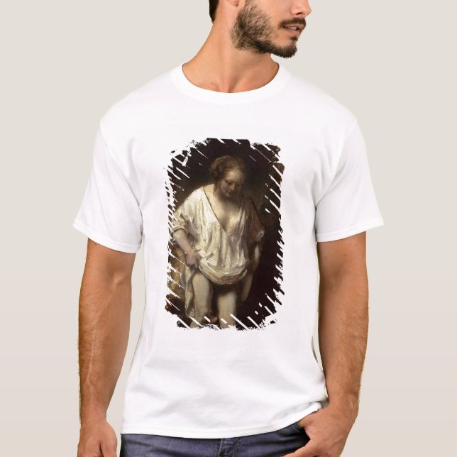 Frau, die in einem Strom, 1654 badet T-Shirt (Vorderseite)