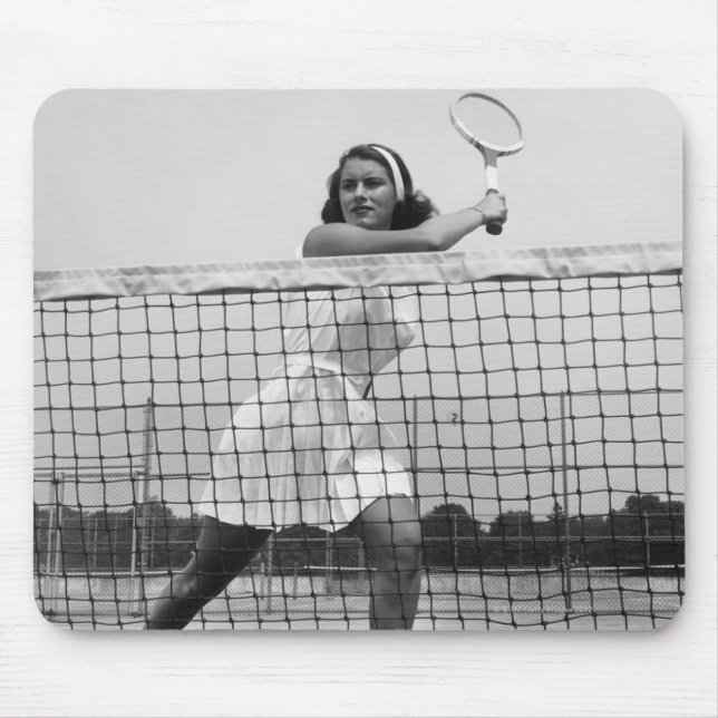 Frau, die Tennis spielt Mousepad (Vorne)